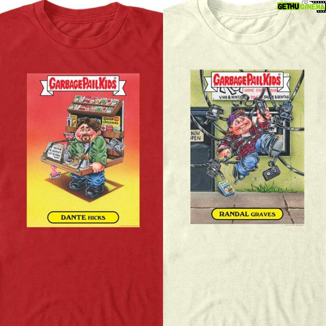 Kevin Smith Instagram - All the awesome artwork from the @officialgarbagepailkids & #askewniverse collaboration has migrated from trading cards to t-shirts, sold exclusively at @fanatics! Visit their website and wrap yourself up in Kevin Smith’s Garbage! #KevinSmith #fanatics #garbagepailkids #garbagepailkidscards