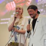 Kevin Smith Instagram - With a little Luck, you’ll stop dragon your feet and come see a show at @smodcastlecinemas - Where the Movies Come to Play! This weekend, we watched @barbiethemovie on Friday, celebrated my 53rd birthday on Saturday with a live reading of my old @superman Lives script as performed by me, @austinzajur, @harleyquinnsmith, @odblues7, @mingchen37, @michaelzapcic, and @siobhansbeard, and screened 80’s classic #theneverendingstory on Sunday with special guests The Empress herself @tamistronach_ and #falkor! Thank you to everyone who attended any of the #smodcastle shows (especially those that suffered through a long auction before #supermanlives)! You can come to the Castle for The Movies That Made me on Sunday nights in August as well as Eddie Murphy Mondays, but the next big event that just went on sale is #chasingamy with @joeylaurenadams! Tickets available at the link in my bio! (Photos by @ginamz831, @ryancervasio, and @mingchen37!) #KevinSmith