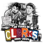 Kevin Smith Instagram – HAPPY CLERKS DAY!
30 years ago from today, CLERKS debuted at the 1994 Sundance Film Festival! That means, if you ever wanted to stop me or my career from happening, youʼd send a Terminator back to this moment in time 3 decades back.

Mercifully, there was no robotic hunter/killer trying to kill me at Sundance that year. The inaugural screening took place at the Holiday Village Cinema in a sold out 150 seater. That was the first time I got to see my first film with a full audience. The sheer thrill of finding out that ideas Iʼd had years prior actually held up to public scrutiny from strangers was intoxicating (but that also might have had something to do with the thin air at the high altitude). 

That first screening started the buzz that powered the next three screenings and a deluge of press about the black and white New Jersey convenience store movie and the director who was going back to work there after the Festival ended.

By our fourth and final Sundance screening at The Egyptian Theater on Main Street in Park City, Clerks was being talked about and written about like it was well worth watching. As he introduced me and the film, Festival head Geoff Gilmore described me in a way that still gets me in the feels when he said “If Kevin Smith didnʼt exist, the Sundance Film Festival wouldʼve had to invent him.”

Mine was a Cinderella-ish or Rocky-like tale that reminded folks anyone can take a shot at their dreams and maybe find a modicum of success – even if theyʼre from New Jersey.

Do you have a dream (one that doesnʼt involve hurting people or animals, destruction or death)?
2024 is the year you move closer to your goal and take your shot on yourself.

Many thanks to Brian, Jeff, Jay, Marilyn, Lisa, Scott, Dave, Kim, Virginia, Donald, Mom, Dad, the Thapars, and everyone else who helped me craft Clerks! Many thanks to Sundance, Mark Tusk, Bob Hawk and John Pierson for guiding a gobsmacked newcomer in his sudden success. And many thanks to you, my friends, for 30 years of continued interest in the Askewniverse adventures of retailing rascals 
Head over to JayAndSilentBob dot com TODAY to shop our anniversary sales!
#KevinSmith #clerks #film