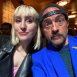 Kevin Smith Instagram - For Father’s Day, I took my only begotten child @harleyquinnsmith to see @sweeneytoddbway! It wasn’t life imitating art so much as life imitating a movie I made 20 years ago, with me being #benaffleck and Harley standing in for @raquelxcastro. Sweeney has always been my favorite musical - so much so that I’ve seen the show five different times. And this production of the @realsondheim classic was my favorite, with @annaleighashford absolutely crushing it as an hysterical Mrs. Lovett and @joshgroban making a heartbreaking Benjamin Barker. After joining us for some shopping at @mooshoes_nyc and @orchardgrocer and an excellent lunch at @pskitchennyc, future son-in-law @austinzajur skipped the show so Harley and I could Daughter-and-Dad it in seats so close to the stage, I could’ve stolen a meat pie from @gatenm123. Back in the day, my Dad partly parented by sharing with me the media he loved, and I’ve always tried to follow his example by doing the same with my kid. Bringing Harley to Todd was a longtime dream of mine - so checking off this Broadway box made it a meaningful Father’s Day for this particular Mother Fucker. Harley, you’re the best daughter I could ever hope for, Kiddo. Thank you for not only making me a Dad, but for making me the kind of Dad that would’ve made my Father feel like he succeeded. #KevinSmith #harleyquinnsmith #sweeneytodd #austinzajur #fathersday