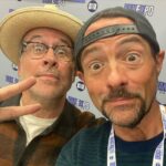 Kevin Smith Instagram - Last weekend I was at @fanexpodallas, where I saw some old friends and met some new ones! 1) The kids from @clerksmovie: #jeffanderson, @rosariodawson, #trevorfehrman & @jayandsilentbob (aka me & @jaymewes). 2) Silent Bob & Buckaroo Banzai: @real_deal_dr_peter_weller & me. 3) Silent Bob & Brodie: @jasonlee & me. 4) Jay, Stingray & Silent Bob: @paulwhausergram from @cobrakaiseries. Paul joined me & Jay for #jayandsilentbobgetold and he was an excellent addition! Hear the show at #thatkevinsmithclub! 5) Darth Maulrats & Silent Bob. 6) An inked fan with #jayandsilentbob on his leg. 7) Silent Bob & Becky: @ahsokaofficial star #rosariodawson. 8) Mallrats Too: me, #jasonlee & #jasonmewes. 9) Me & Silent Bob. 10) #jaymewes drew this dick chart at my signing table to size up me, him, and his newborn son Lucien. Clearly, I’m at a deficit. Does this look like a good time? If you think so, then join me & my friends at @theastronomicon in Livonia #michigan THIS WEEKEND! #KevinSmith #dallasfanexpo #fanexpodallas