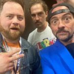 Kevin Smith Instagram - Last weekend I was at @fanexpodallas, where I saw some old friends and met some new ones! 1) The kids from @clerksmovie: #jeffanderson, @rosariodawson, #trevorfehrman & @jayandsilentbob (aka me & @jaymewes). 2) Silent Bob & Buckaroo Banzai: @real_deal_dr_peter_weller & me. 3) Silent Bob & Brodie: @jasonlee & me. 4) Jay, Stingray & Silent Bob: @paulwhausergram from @cobrakaiseries. Paul joined me & Jay for #jayandsilentbobgetold and he was an excellent addition! Hear the show at #thatkevinsmithclub! 5) Darth Maulrats & Silent Bob. 6) An inked fan with #jayandsilentbob on his leg. 7) Silent Bob & Becky: @ahsokaofficial star #rosariodawson. 8) Mallrats Too: me, #jasonlee & #jasonmewes. 9) Me & Silent Bob. 10) #jaymewes drew this dick chart at my signing table to size up me, him, and his newborn son Lucien. Clearly, I’m at a deficit. Does this look like a good time? If you think so, then join me & my friends at @theastronomicon in Livonia #michigan THIS WEEKEND! #KevinSmith #dallasfanexpo #fanexpodallas