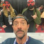 Kevin Smith Instagram - Last weekend I was at @fanexpodallas, where I saw some old friends and met some new ones! 1) The kids from @clerksmovie: #jeffanderson, @rosariodawson, #trevorfehrman & @jayandsilentbob (aka me & @jaymewes). 2) Silent Bob & Buckaroo Banzai: @real_deal_dr_peter_weller & me. 3) Silent Bob & Brodie: @jasonlee & me. 4) Jay, Stingray & Silent Bob: @paulwhausergram from @cobrakaiseries. Paul joined me & Jay for #jayandsilentbobgetold and he was an excellent addition! Hear the show at #thatkevinsmithclub! 5) Darth Maulrats & Silent Bob. 6) An inked fan with #jayandsilentbob on his leg. 7) Silent Bob & Becky: @ahsokaofficial star #rosariodawson. 8) Mallrats Too: me, #jasonlee & #jasonmewes. 9) Me & Silent Bob. 10) #jaymewes drew this dick chart at my signing table to size up me, him, and his newborn son Lucien. Clearly, I’m at a deficit. Does this look like a good time? If you think so, then join me & my friends at @theastronomicon in Livonia #michigan THIS WEEKEND! #KevinSmith #dallasfanexpo #fanexpodallas