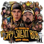 Kevin Smith Instagram - 2024 marks the 30th anniversary of my first film CLERKS - which means that it’s also the 30th birthday of @jayandsilentbob! American original @jaymewes and I have been standing next to each other, both professionally and personally, for three decades! So we’ll be celebrating all year long with signings at @jayandsilentbobstash, Jay & Silent Bob’s Sexy Sleepover at @smodcastlecinemas in June, and useless plastic trinkets on the JayAndSilentBob dot com website! But the biggest way #jasonmewes and I will be observing our characters’ 30th anniversary is by making a NEW JAY AND SILENT BOB MOVIE! That’s right: 2024 will see us back in the costumes and fake-hair-hat for a funny fucking flick about an escalating war in the Central Jersey legal weed business! Get ready to giggle at an #askewniverse movie in which nobody dies this time! I’m virtually finished with the first draft so expect more news about the flick (including the title) by February! In the meantime, let me just thank you - with every fiber of my being - for supporting #Clerks and #jayandsilentbob across these many years! You’ve afforded us ample opportunities to play dress up and make-pretend for a living - even after over a quarter of a century! Snootch to the Nootch! (This awesome anniversary art is by the incomparable @captain_ribman!) #KevinSmith