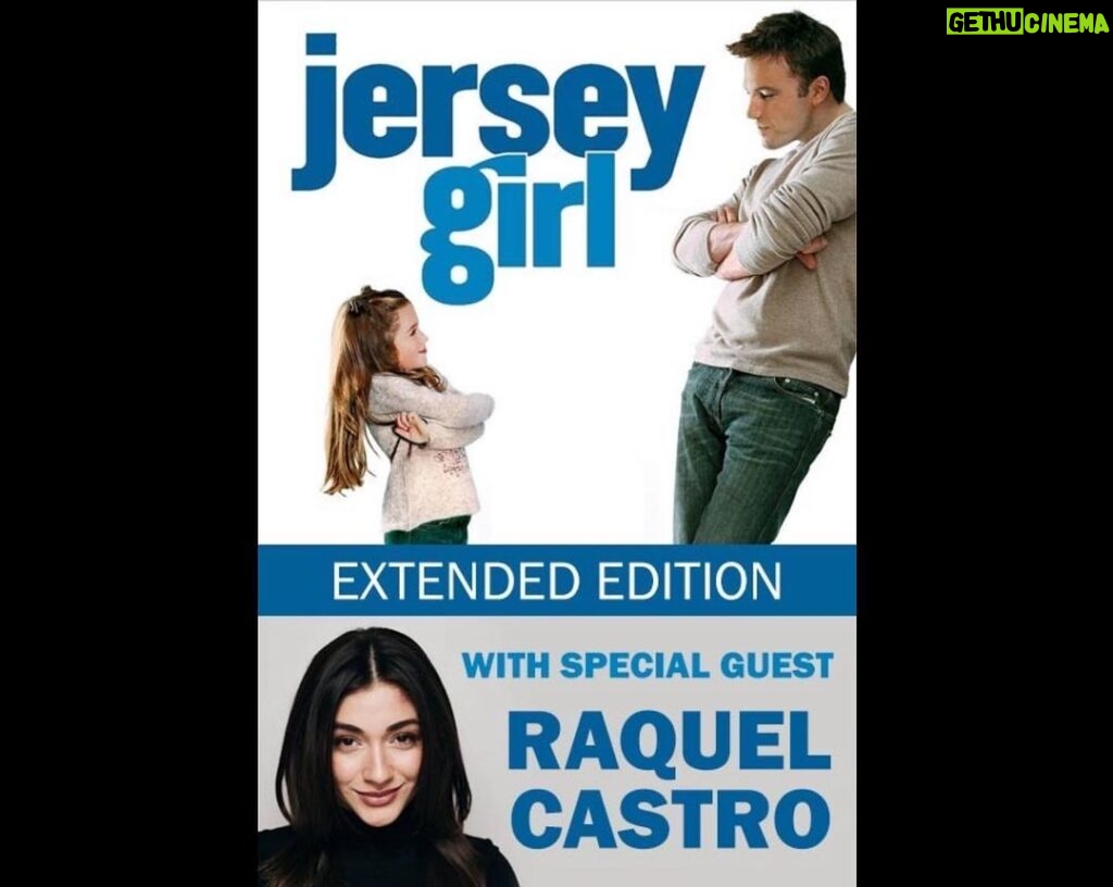 Kevin Smith Instagram - SUNDAY, MAY 28th at 5pm, at the one and only @smodcastlecinemas! The Jersey Girl herself comes to Jersey, when @raquelxcastro visits #SmodcastleCinemas to watch the movie she starred in at age 7! See JERSEY GIRL: THE SYDER CUT! Not screened publicly since Vulgarthon 2005 at the Cinerama Dome in Los Angeles, this is the longest, uncut version of my sixth flick that's closest to the original script, with an entirely different first act featuring way more @jlo! Then stick around after the movie for a nostalgic Q&A with me and Raquel, where we reminisce about working with Bennifer and the late, great George Carlin! Purchase a general admission ticket, or buy the VIP Photo Op to take a picture with Raquel and me (if you already bought a general admission ticket, you can upgrade for the VIP Photo Op at the box office the day of the show)! A rollicking pre-show Auction of one-of-a-kind memorabilia starts at 5pm, immediately followed by the feature presentation! Tickets available at the link in my bio, or at SmodcastleCinemas dot com! #KevinSmith #jerseygirl #smodcastle #movies #newjersey