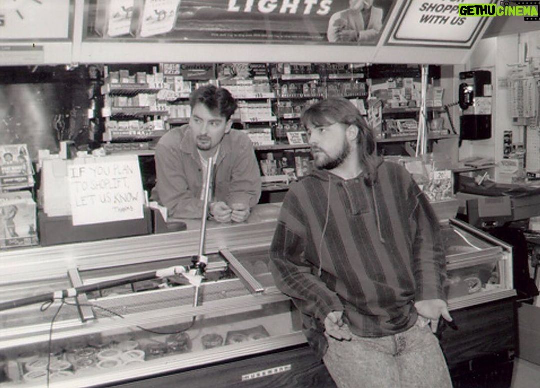 Kevin Smith Instagram - Happy Birthday @briancohalloran! You are the rock upon which we built a cinematic church! Thank you for taking Dante on the journey of a lifetime and thank you for being a friend and co-creator for over three decades! It’s a hack sentiment, but it’s based on a line I wrote so fuck it: You ARE supposed to be here today! #KevinSmith