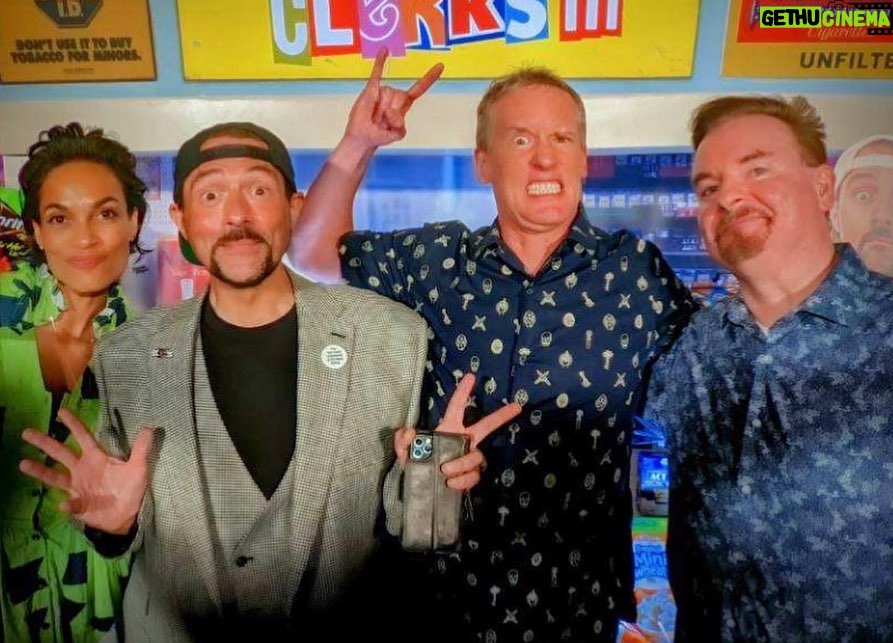 Kevin Smith Instagram - Happy Birthday @briancohalloran! You are the rock upon which we built a cinematic church! Thank you for taking Dante on the journey of a lifetime and thank you for being a friend and co-creator for over three decades! It’s a hack sentiment, but it’s based on a line I wrote so fuck it: You ARE supposed to be here today! #KevinSmith