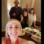 Kevin Smith Instagram – Happy Thanksgiving, Kids!
I had a lovely day with the family, gorging on savory starches! And I couldn’t have afforded that without your continued financial support of my (f)arts and crafts. I’m sincerely thankful anybody still gives a shit about my nonsense, as it’s been nearly 30 years since it all started. If you ever saw me live at @smodcastlecinemas or bought stuff from @jayandsilentbobstash this year, you made this memory possible. I’m incredibly grateful. Also, if you watch Fat Man Beyond, you likely heard me tell the story of how Jen shattered her hip and had emergency hip replacement surgery 3 weeks ago. The good news is she’d mended enough to make it upstairs to the table as well. I gave thanks yesterday, but today? I’m feeling grateful. #KevinSmith #thanksgiving