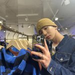 Key Instagram - 여우들 신나게 보고 왔다🦊🩵 #메종키츠네 #maisonkitsune @maisonkitsune @가로수길 #광고