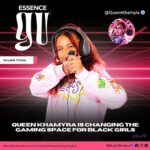 Khamyra Sykes Instagram - It’s giving gametime 🎮Thank you @essencegu_ for spotlighting gaming, especially black girl gamers💗!! 2023 it’s 📈 #thequeenstream Atlanta, Georgia