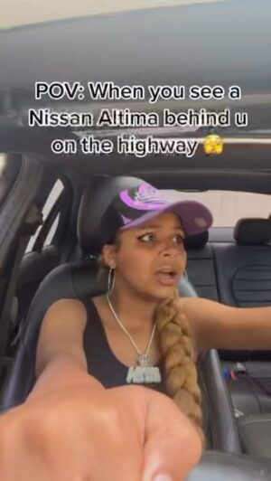 Khamyra Sykes Instagram - Nissan Altima drivers be on 😈⏱IYKYK