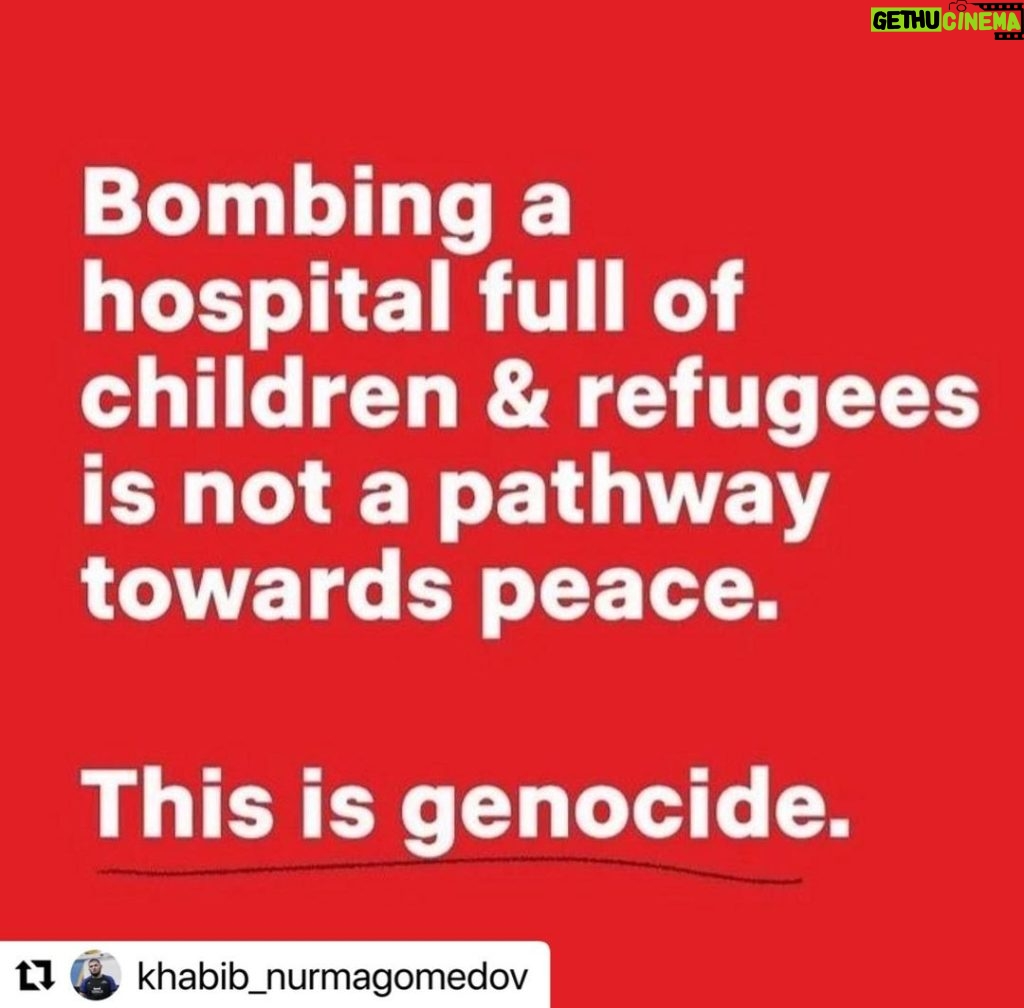 Khamzat Chimaev Instagram - #Repost @khabib_nurmagomedov May Allah forgive us and all our brothers and sisters in Palestine, may Allah strengthen them on the true path and grant them patience. No one deserves to be bombed just because they were born where they were born. 💔🇵🇸