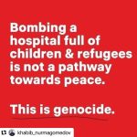 Khamzat Chimaev Instagram - #Repost @khabib_nurmagomedov May Allah forgive us and all our brothers and sisters in Palestine, may Allah strengthen them on the true path and grant them patience. No one deserves to be bombed just because they were born where they were born. 💔🇵🇸