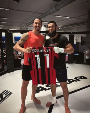 Khamzat Chimaev Instagram - @iamzlatanibrahimovic 🤝🥇