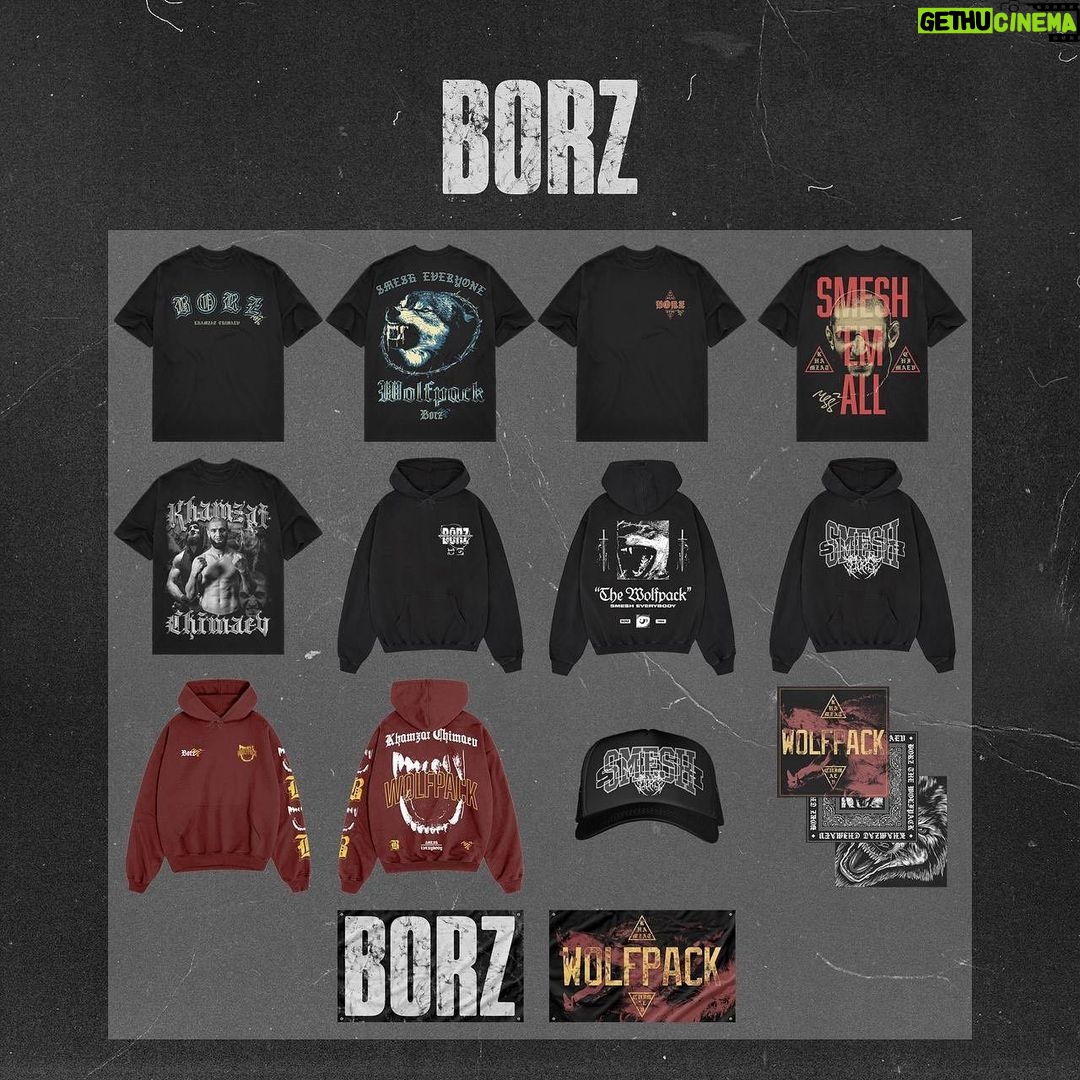Khamzat Chimaev Instagram - Did you get your borz merch? @borz ππΌπ₯ theborzstore.com