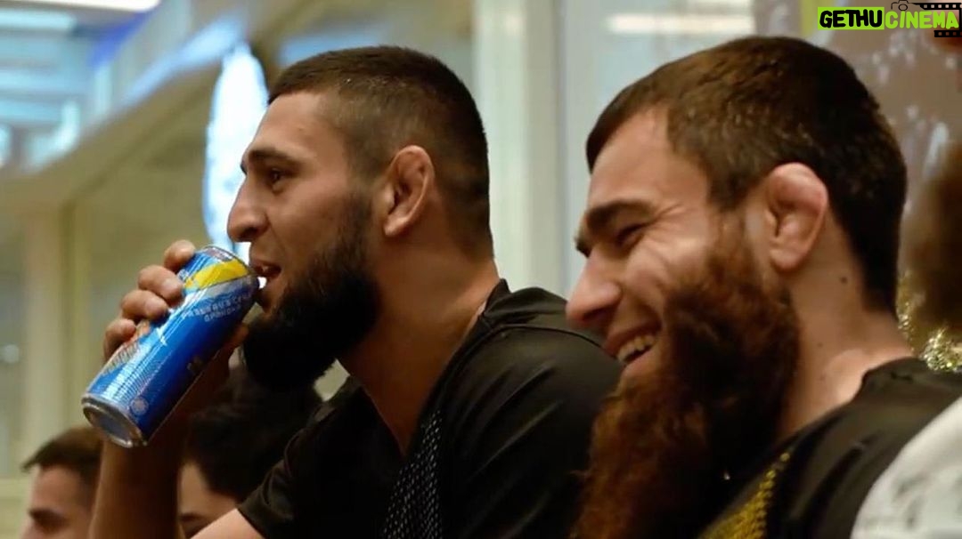 Khamzat Chimaev Instagram - @dragon_drink 🐉 И тот же Воин @dudaevmma 🤠 Stockholm, Sweden
