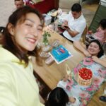 Khemanit Jamikorn Instagram - #pamhappyandhealthy 🎂❤️ . . . #panpanfamily 💚💛🧡❤️🩷🩵💙💜🤍
