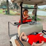 Khemanit Jamikorn Instagram - 𝑮𝒐𝒍𝒇 𝒕𝒊𝒎𝒆 = 𝑭𝒂𝒎𝒊𝒍𝒚 𝒕𝒊𝒎𝒆 ⛳️🏌🏻‍♀️🌤️ 💕 . . . #panpangolffamily #nonstopgolfgang 😉🩷⛳️😙✌🏻🧡 #panpancakeluvgolf
