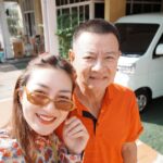 Khemanit Jamikorn Instagram - วันไหว้🪭🐲 . . . #panpanhappyday #panpanfamily 🐉💚💛🧡❤️🩷