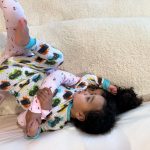 Khloé Kardashian Instagram - Saturday Sibling Snuggles and a video of the most patient cat ever!!! Grey kitty is the sweetest 🐈‍⬛🩶 PJs on True @skims PJs on Tatum @zipnbear