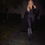 Khloé Kardashian Instagram – 🖤 🖤 sometimes I put these emojis instead of words because my words aren’t very kind all the time. Today I feel like slapping someone. So take the emoji instead 🖤 namaste 

Boots @goodamerican 
Jumpsuit @skims