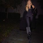 Khloé Kardashian Instagram - 🖤 🖤 sometimes I put these emojis instead of words because my words aren’t very kind all the time. Today I feel like slapping someone. So take the emoji instead 🖤 namaste Boots @goodamerican Jumpsuit @skims