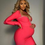Khloë Terae Instagram - You know I love a London boy 💓 @fashionnova 💓 Wearing London Lights Bandage Mini Dress - Hot Pink Size Medium Los Angeles, California