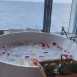 Khloë Terae Instagram - pretty insane how much your life can change in a year 🛁 🫧 ready for what’s coming while being grateful for every moment it took to get me here 🤍✨🌊 Raffles Maldives Meradhoo