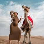 Khloë Terae Instagram - Arabian nights, like Arabian days 🐪 🏜️ 🫶🏼 @fashionnova “A Stroll With Me Maxi Dress - Mocha” You can have it too... 🤎🤎🤎 Shop @FashionNova CYBER MONDAY 50-95% Off Absolutely EVERYTHING! #AD Dubai, United Arab Emirates
