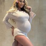 Khloë Terae Instagram - I had a dream… I got everything I wanted from @fashionnova ✨🫧🫶🏽🤍🎀 Grab some coco sweater maxi dress size M in taupe 🧸 Los Angeles, California