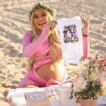 Khloë Terae Instagram - The cutest picnic 🧺🎀✨ Showering Ocean Rose! Thank you @thepicnic.collective for the most beautiful set up for my girlies and I! #thepicniccollective Hermosaa Beachh.<3