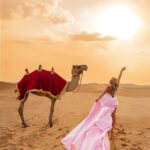 Khloë Terae Instagram - only 100 days until I get to hold you in my arms 🎀 🐪 🤍 #26weeks #100daysleft #pregnancy #dubai Dress @santorinidress Hair & Makeup @sota.salon x @sotahair