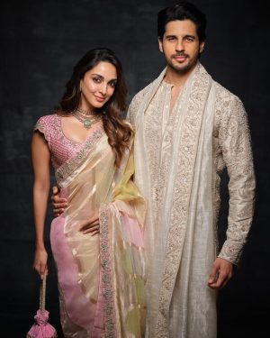 Kiara Advani Instagram - A warm and exciting weekend of celebrating love❤️ Thank you to the Ambani family for the most memorable time in Jamnagar to celebrate the beginning of Radhika and Anant’s forever 🤗  #NitaAmbani #MukeshAmbani @_iiishmagish @anandpiramal @aambani1 @shloka11 @anant.ambani.94 @radhikamerchant
