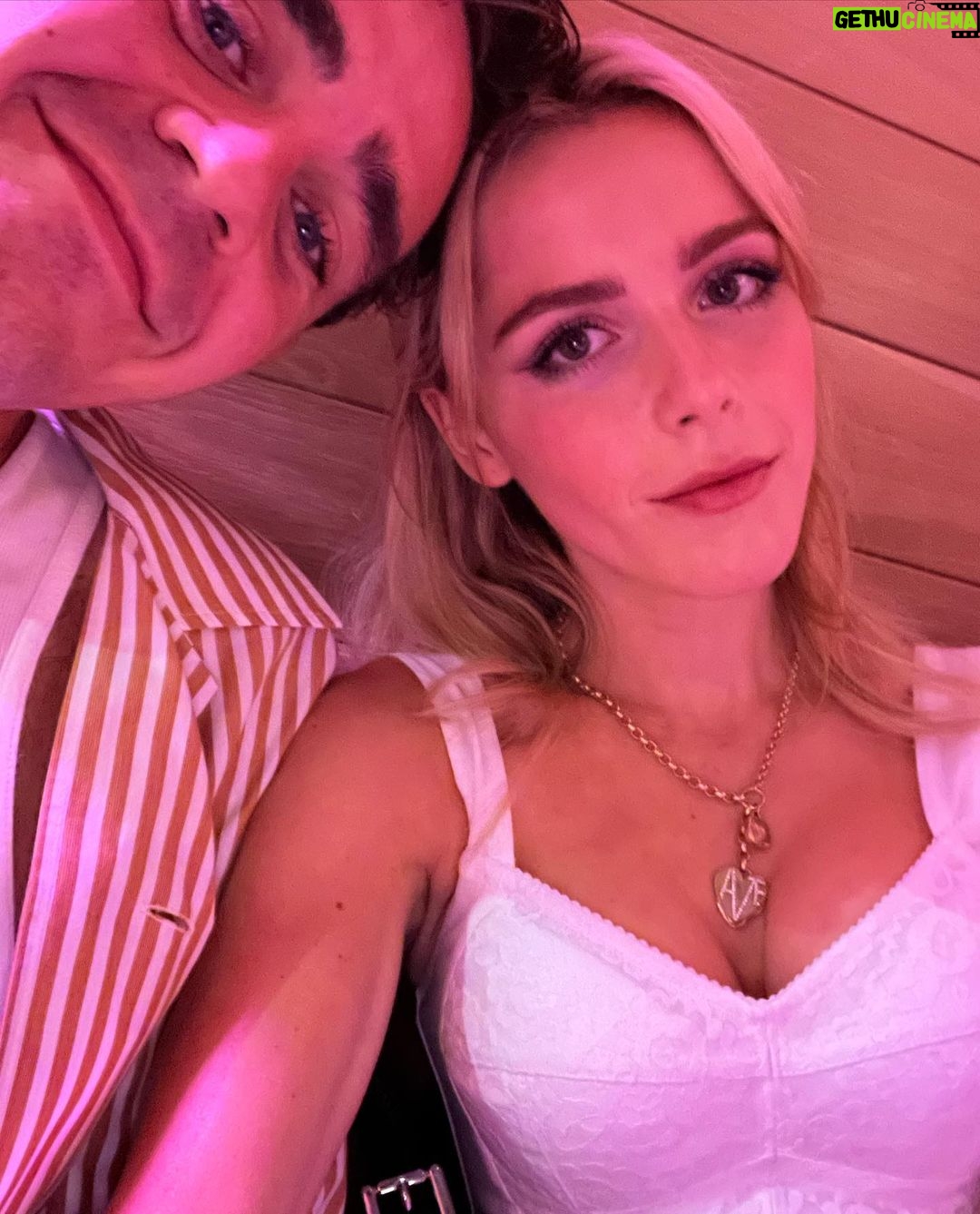 Kiernan Shipka Instagram - mr. stud muffin @lukasgage thanks for having us ♥️ Jon & Vinny's Restaurant