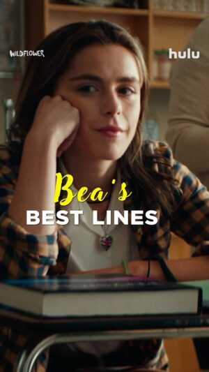 Kiernan Shipka Instagram - Bea and her quotes are one of a kind. Follow along with her journey in #WildflowerMovie, now streaming.