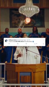 Killer Mike Instagram - I just wanna say a big thank you to all y'all who knew about and supported us. This dope AF word of mouth campaign has been the real deal! Because of you guys, people are still finding out about #MICHAEL and I get to appreciate them too! So keep on spreading the word, y'all! Exciting things are coming our way! #GoodNewsComing ☦️ #MICHAEL