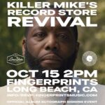 Killer Mike Instagram - Long Beach let's have a revival - catch me at @fingerprintsmusic on Oct 15! ☦️ #MICHAEL