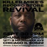 Killer Mike Instagram - CHICAGO MY Q/A + ALBUM SIGNING AT @SHUGARECORDS HAS BEEN MOVED TO THIS SATURDAY THE 30TH AT 2PM..PULL UP ON YA BOY! ☦️ #MICHAEL