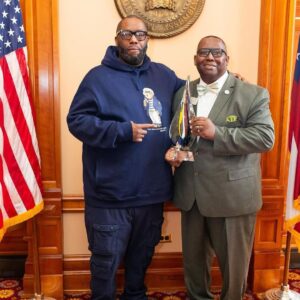 Killer Mike Instagram - Thank you Georgia state representative @imani4ga for the proclamation and honors you presented me. Everything I do, I do as a proud Georgian to have this validation from my home state is an immense honor. Having my kindergarten teacher, Ms. Pritchett, there made this moment extra sweet. Thank you @theatlantavoice for the fantastic write up. 🙏🏽 ☦️ #MICHAEL