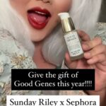 Kim Chi Instagram - Happy holidays! Sharing is caring so give yourself and your loved ones the gift of ✨Good Genes✨ by @SundayRiley available now @Sephora! #SundayRileyPartner