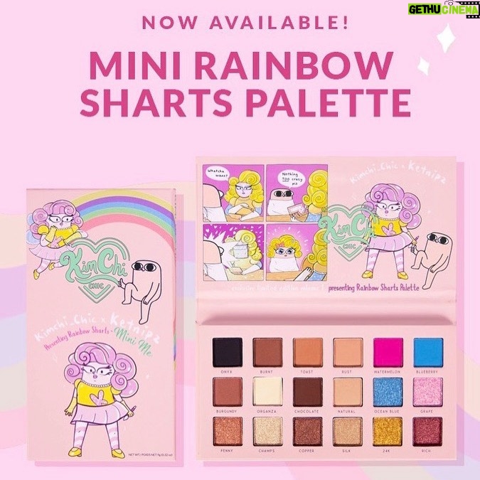 Kim Chi Instagram - Rainbow sharts is now available on @kimchichicbeauty as a smol size UWU get this cute tiny baby!