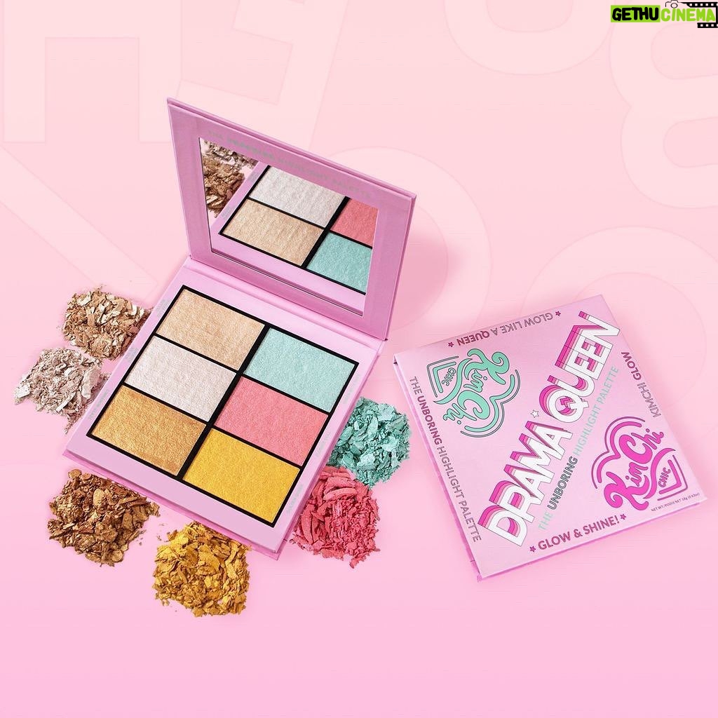 Kim Chi Instagram - LIVE NOW! 👑 Bringing all the DRAMA with my new highlight palette Drama Queen—now on kimchichicbeauty.com #kimchichicbeauty @kimchichicbeauty