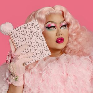 Kim Chi Instagram - So excited to model for the launch of @cheekypaperco! Go check out their cute AF products 😘