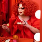 Kim Chi Instagram - Throwback to when yo momma was the OG Super Bowl commercial queen for @sabra 👑 Photo: @flattopphotography Dress: @diana.makes Hair: @1800wigtakeout Nails: @thenailestco