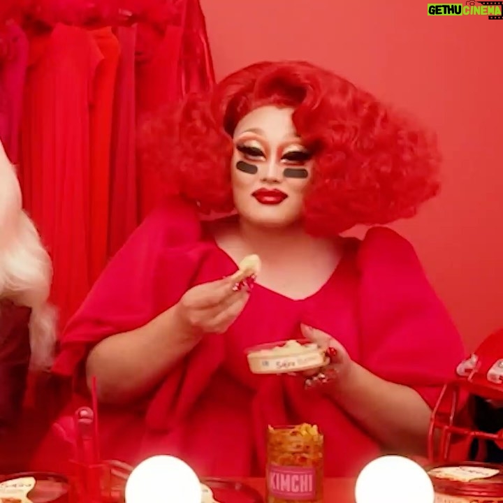 Kim Chi Instagram - TONIGHT is the night! Tune into #SuperBowlLIV and check out #HowIHummus with @Miz_Cracker during the @Sabra commercial! #KimChiChic #sabrapartner