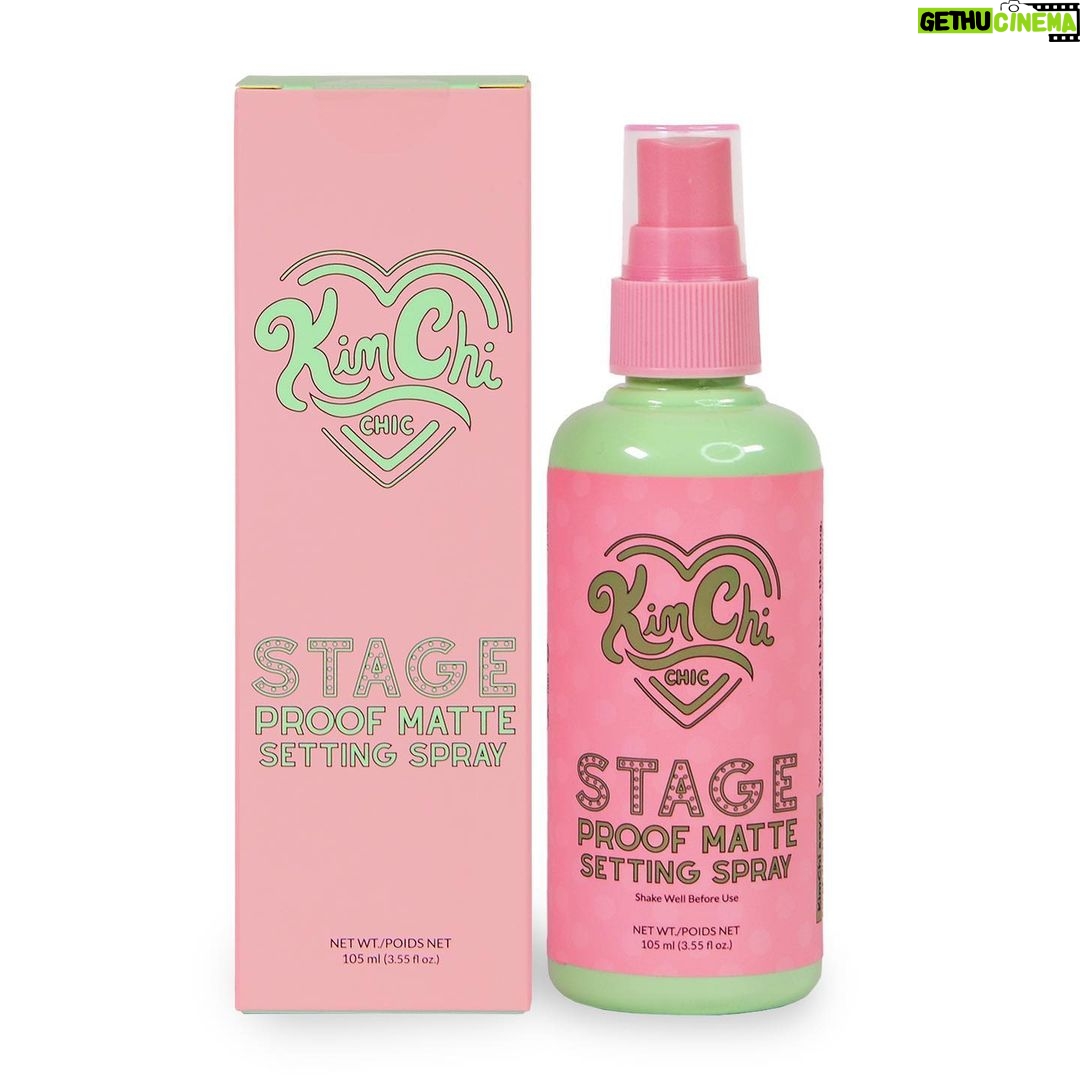 Kim Chi Instagram - Two new products live today!! Ever wonder how I get my make up to stay on for hours without them moving around? Look no further at this amazing setting spray that’ll leave you looking set and fresh all day! Available NOW at @kimchichicbeauty