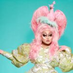 Kim Chi Instagram - 51% of the company? More like I own the entire fucking company, bitch! Wearing all @kimchichicbeauty shadows and HKG in peach pink 🥰 Photo: @sanchezzalba Headpiece: @redaggio Dress: @theladyhyde