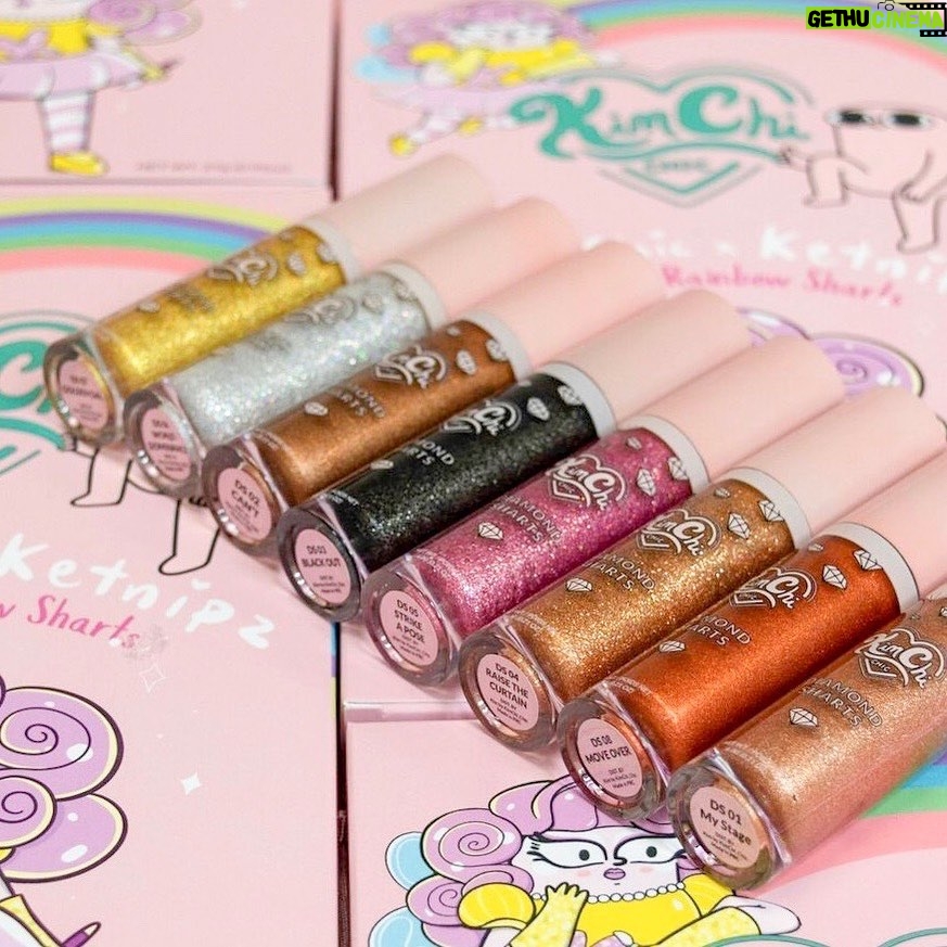 Kim Chi Instagram - A Queen always needs her Crown Jewels 💎 . ⠀⠀⠀⠀⠀⠀⠀⠀⠀ Introducing KCCB’s Diamond Sharts! Each liquid eyeshadow is only $9 and I cannot wait for you all to try these! Which shade is calling your name? @kimchichicbeauty