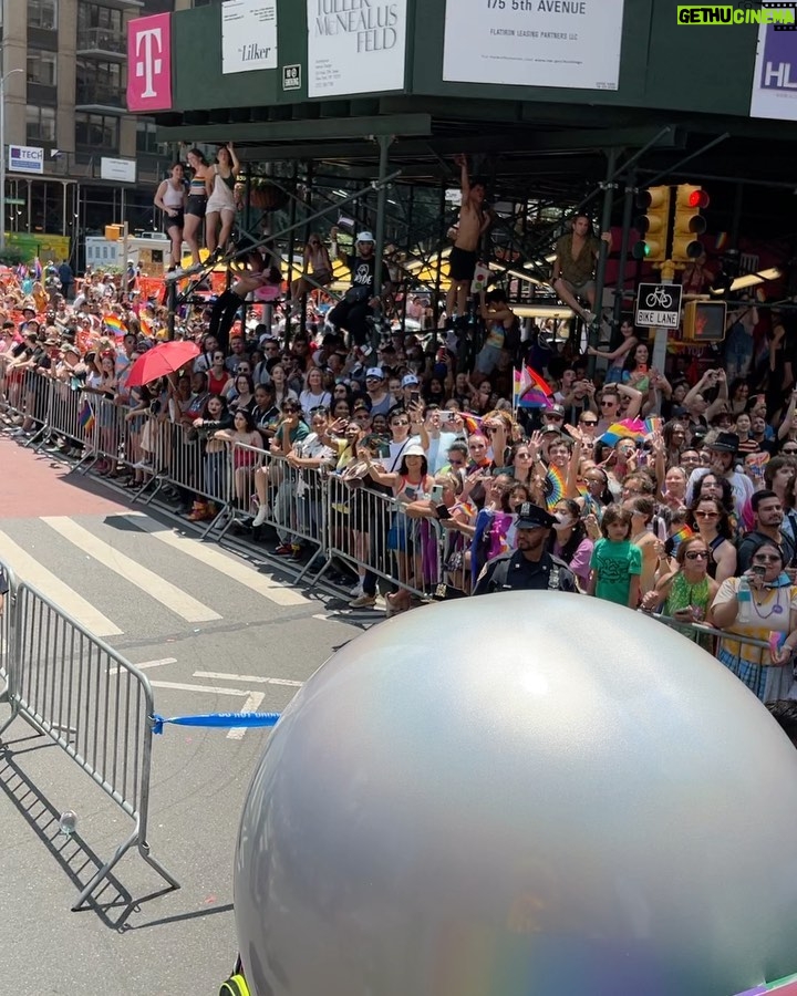 Kim Chi Instagram - What an honor to be able to DJ on this cool float for NYC pride!!! I sweated all my make off but it was worth every moment! #Garnier & Heritage of Pride are working towards a future without discrimination where all people have equal rights, through LGBTQIA+ Pride events that inspire, educate, commemorate, and celebrate our diverse community. @garnierusa #Garnier #Ad