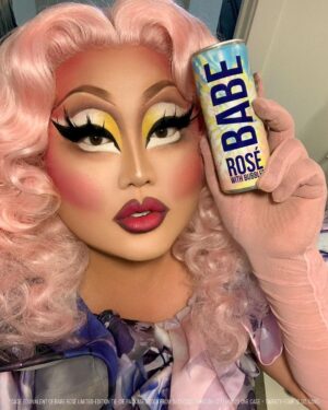 Kim Chi Instagram - This is the summer we ALL deserve, which is why I love that @drinkbabe is dropping the cutest limited-edish Tie Dye Rosé in support of equal rights for all. For every case of BABE Tie Dye Rosé sold, they’re donating $1 to the @aclu_nationwide, up to $50,000✨🌈 Because this summer is about being gorgeous AND kind. #babepartner